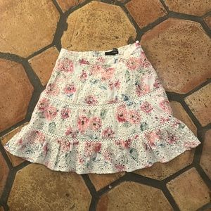 Floral High Rise Skirt